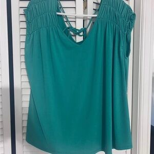 Teal Sleeveless Women's Top